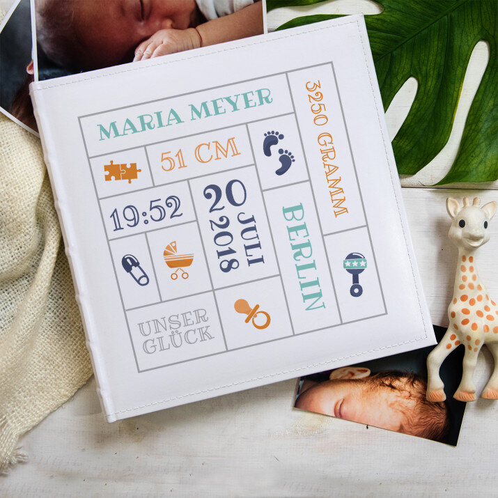 Geburtsdatum - personalisiertes Fotoalbum