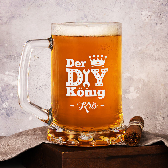 DIY-König - personalisierter Bierkrug