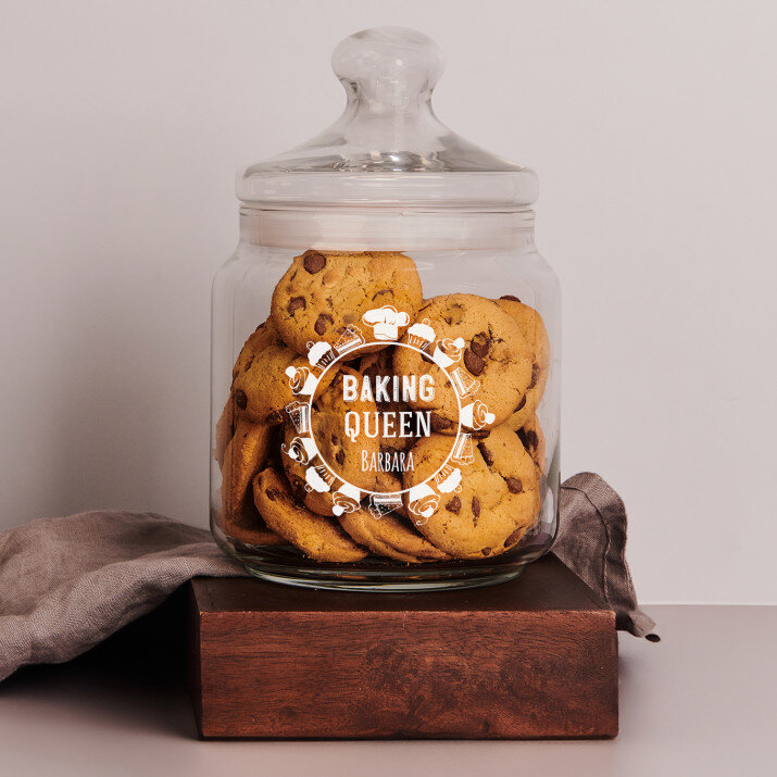 Baking Queen - Keksglas mit Gravur