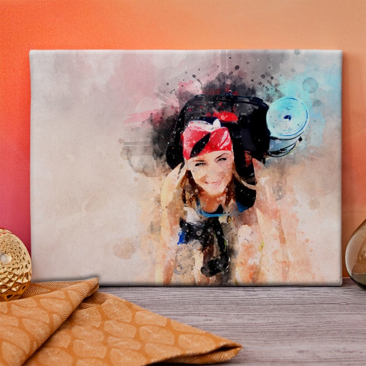 Wasserfarben - Leinwandbild