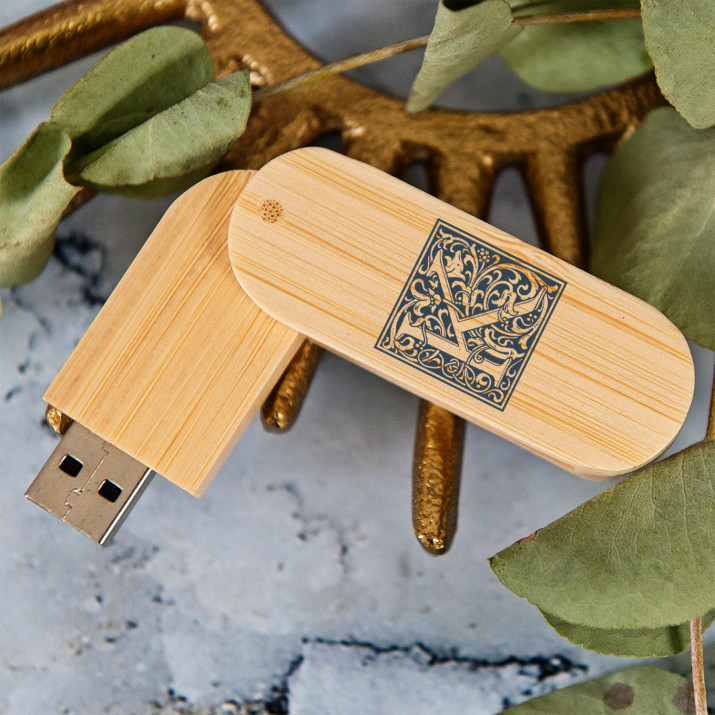 Monogramm - USB-Stick mit Aufdruck