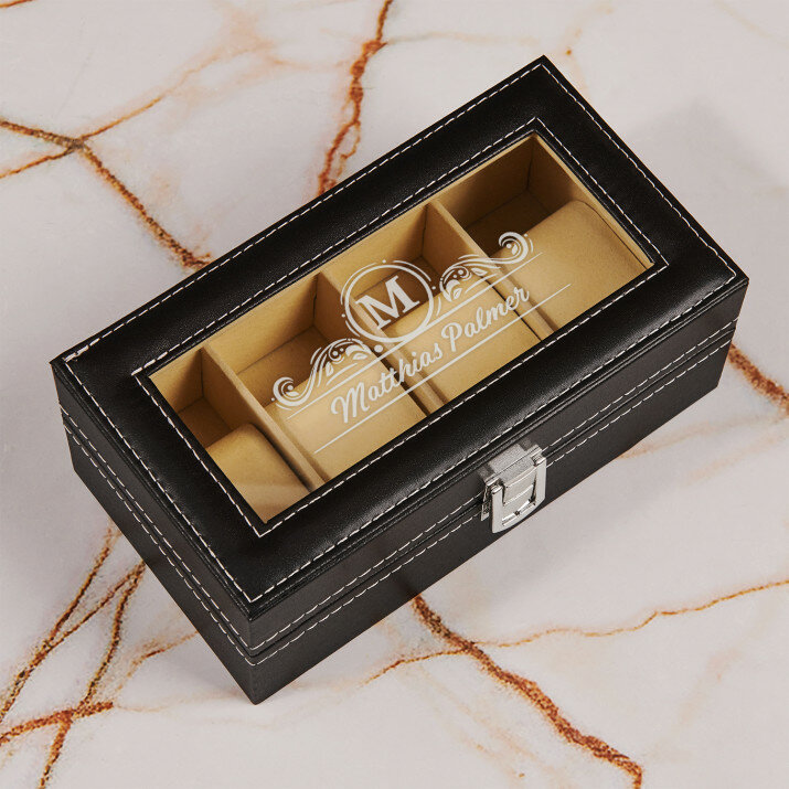 Monogramm Name - Organizer für Uhren