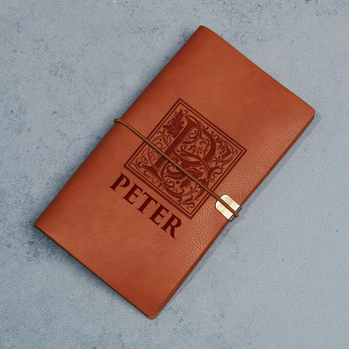 Monogramm - Retro Notizbuch Monogramm - Retro Notizbuch