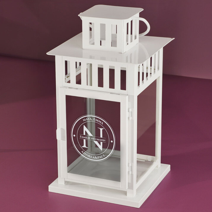 Monogramm familie - Laterne