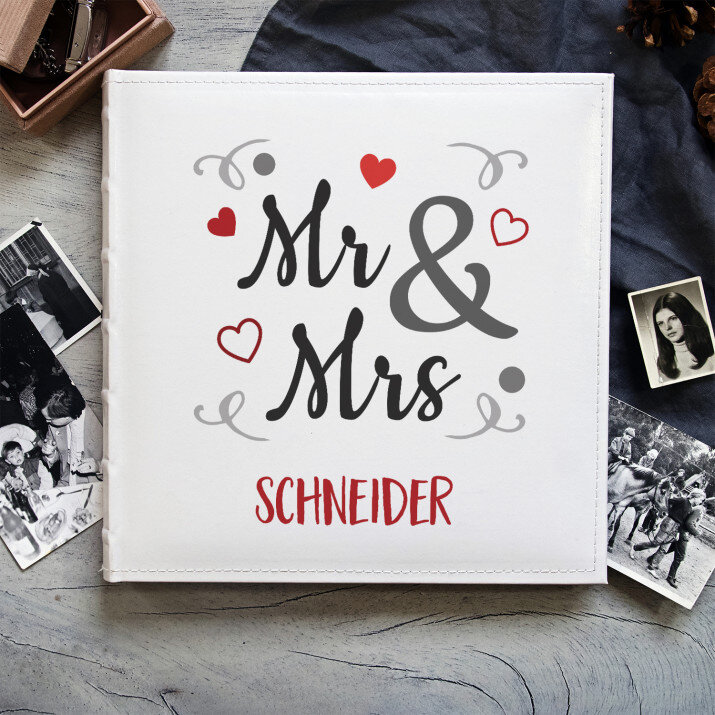 Mr & Mrs - personalisiertes Fotoalbum Mr & Mrs - personalisiertes Fotoalbum