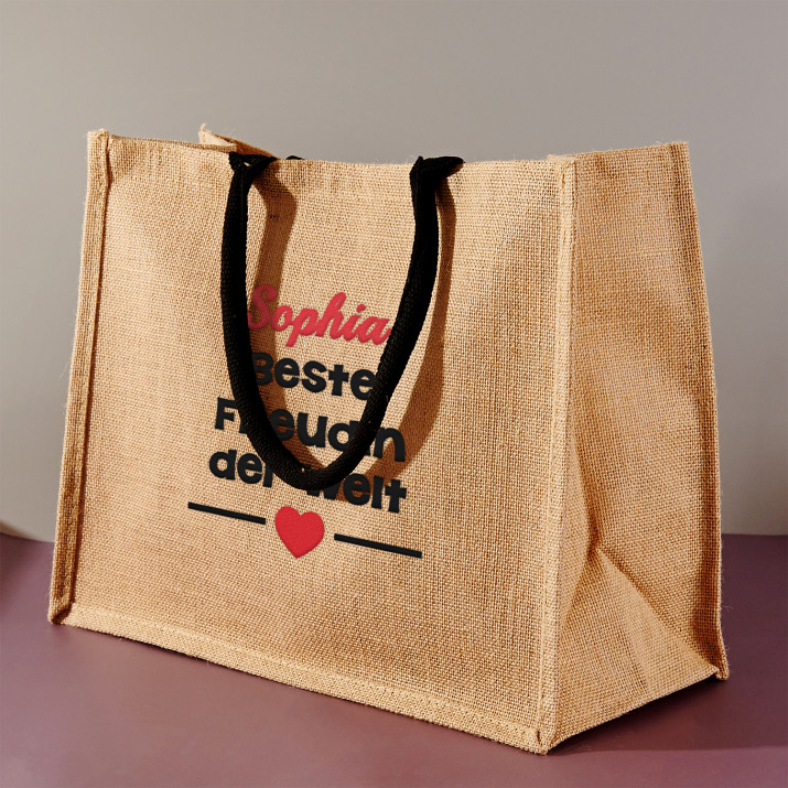 Beste freundin - Jutetasche Beste freundin - Jutetasche