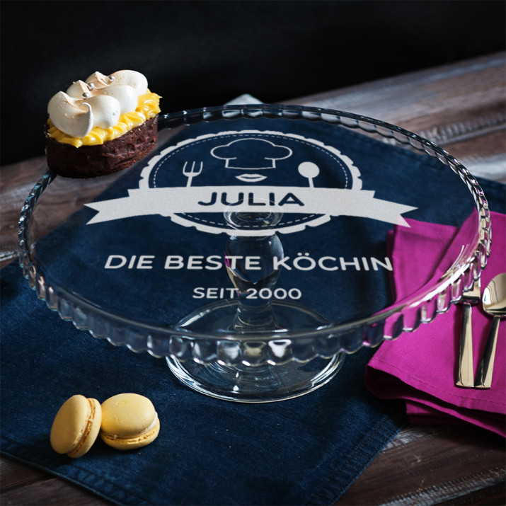 Beste Köchin - Tortenplatte