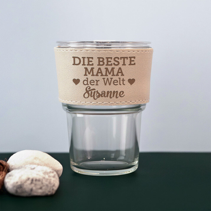 Beste mama - Glasbecher