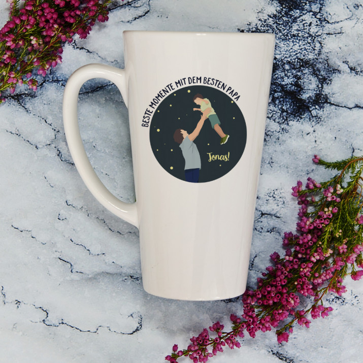Beste Momente mit dem besten Papa - Junge - personalisierte Tasse