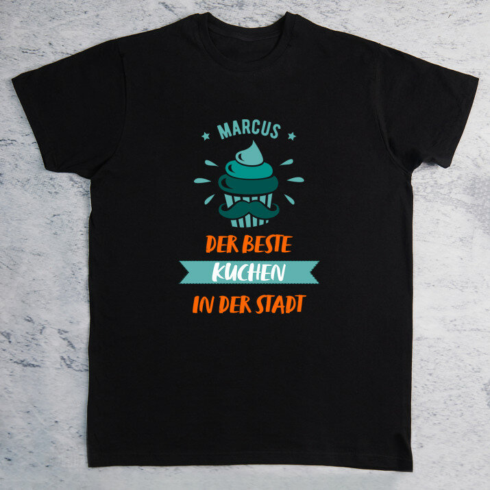 Bester Kuchen - Schwarzes T-Shirt für Herren