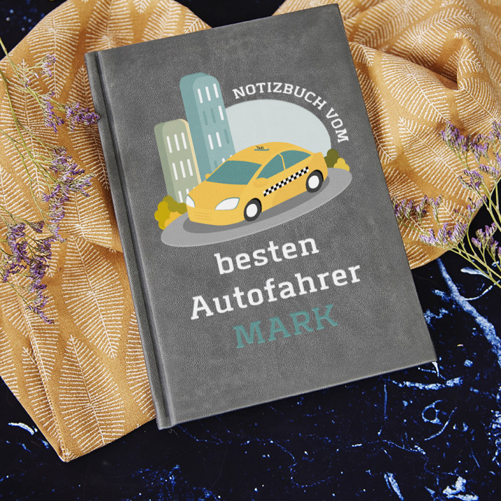 Vom besten Autofahrer - Notizbuch A5 mit Aufdruck Vom besten Autofahrer - Notizbuch A5 mit Aufdruck