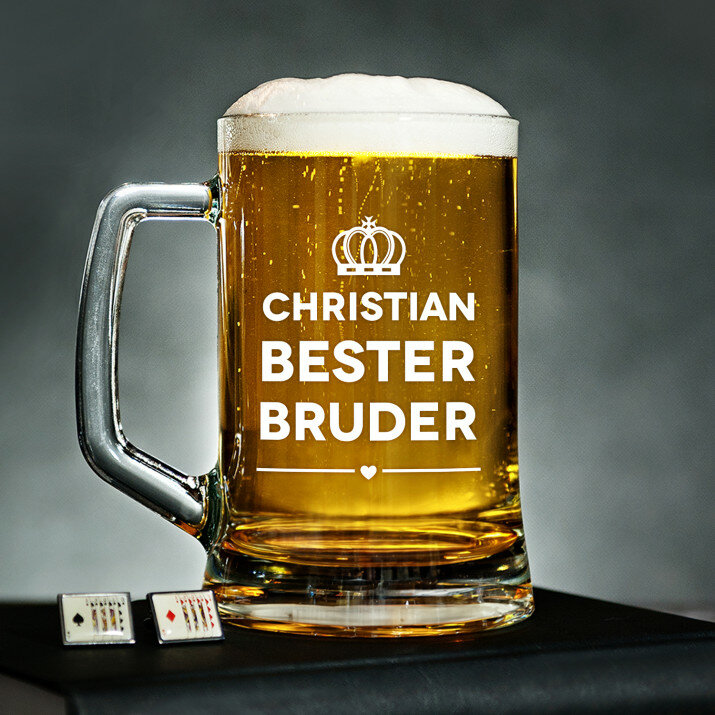 Bester Bruder - Personalisierter Bierkrug
