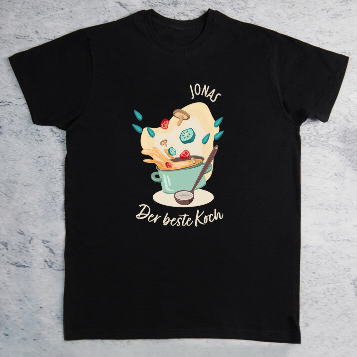 Bester Koch - Schwarzes T-Shirt für Herren