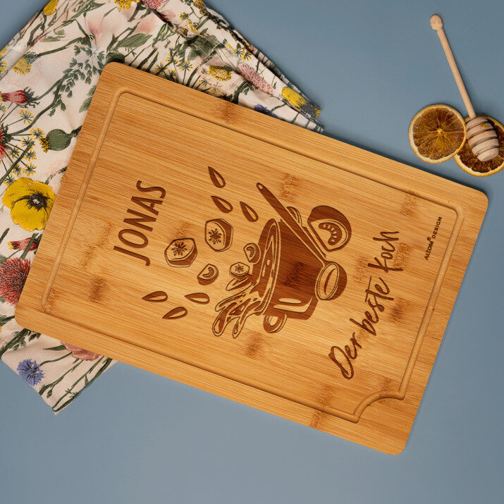 Bester Koch - Schneidebrett mit Gravur