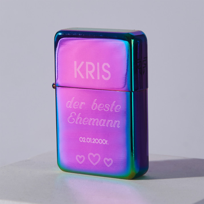 Bester Ehemann - Regenbogen Feuerzeug Bester Ehemann - Regenbogen Feuerzeug