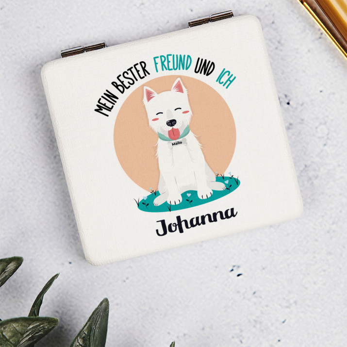 Mein bester Freund und Ich - Taschenspiegel mit Aufdruck