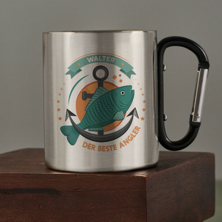 Bester Angler - Karabinerbecher Bester Angler - Karabinerbecher