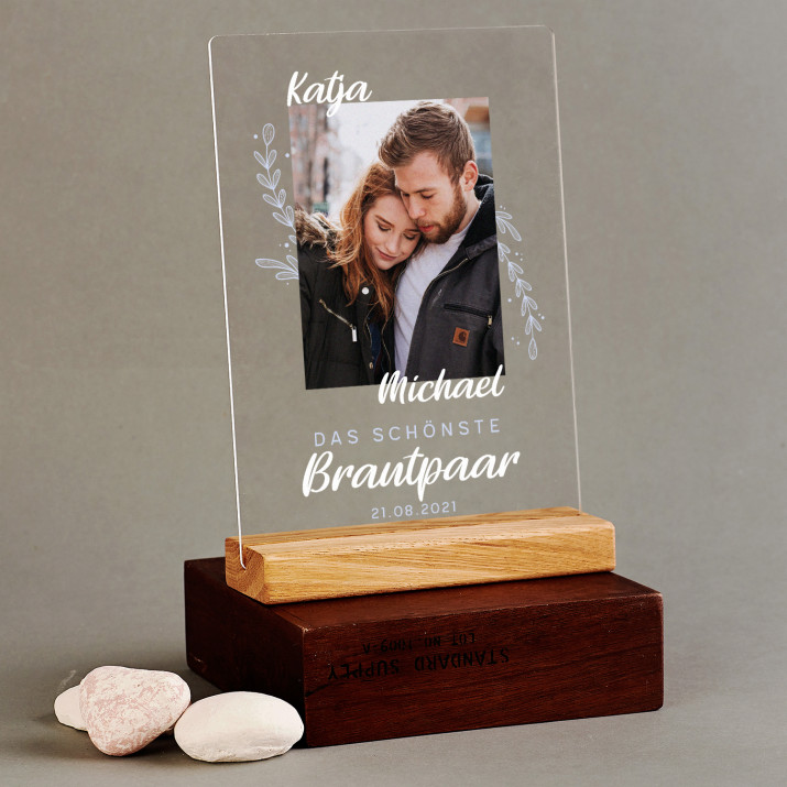 Das schönste Brautpaar - Druck auf Acrylglas