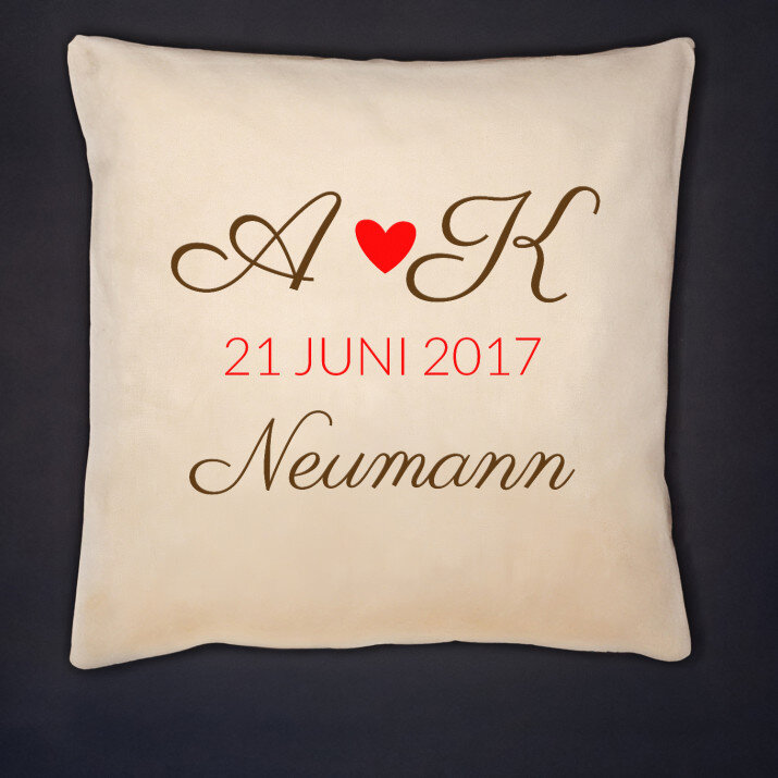 Unser Datum - Kissen