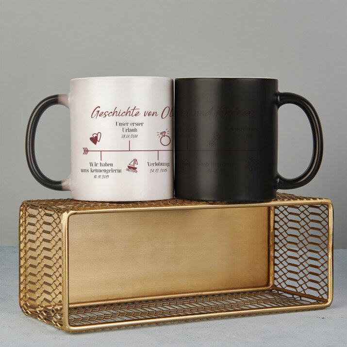 Unsere Liebesgeschichte - Zaubertasse