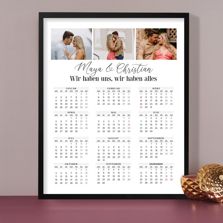 Unsere Momente - Kalender im Rahmen Unsere Momente - Kalender im Rahmen