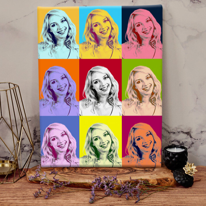 Newspaper Pop Art - Leinwandbild