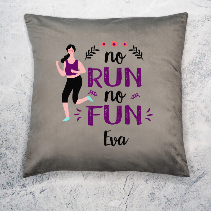 No run no fun - Kissen No run no fun - Kissen