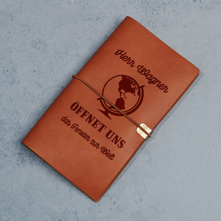 Öffnet das fenster zur welt - Retro Notizbuch