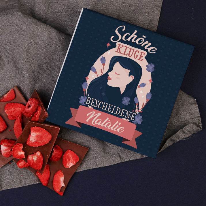 Schöne Kluge - Schokolade mit Erdbeeren