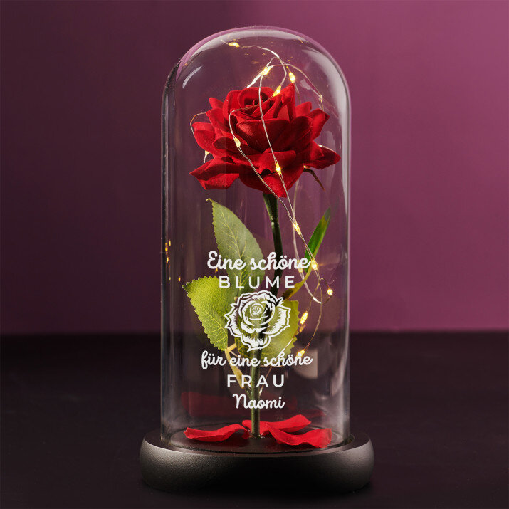 Schöne Blume - Ewige Rose Im Glas