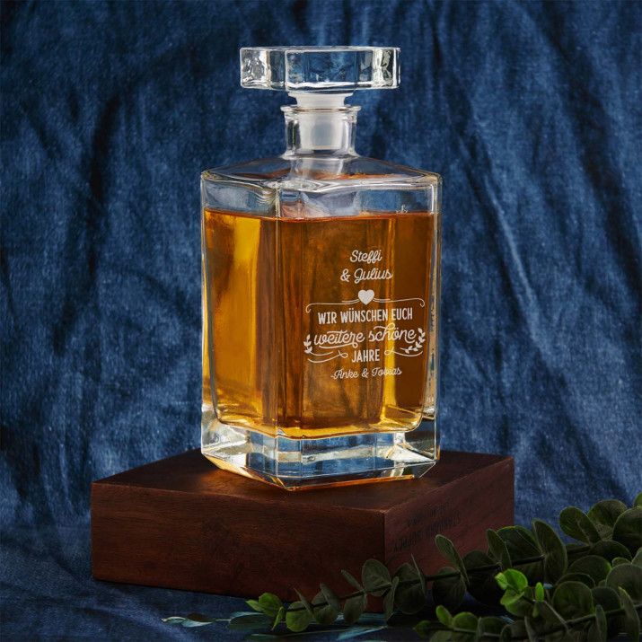 Schöne Jahre - Whiskykaraffe mit Gravur 0,7L