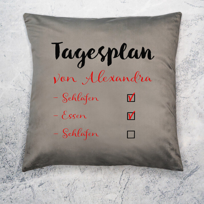 Tagesplan - Kissen Tagesplan - Kissen