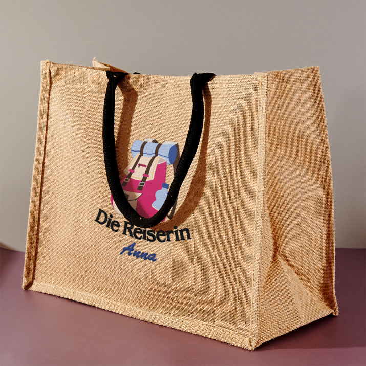 Die reiserin - Jutetasche