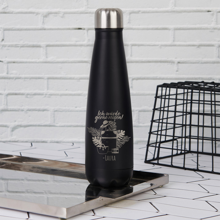 Ich würde gerne reisen - Wasserflasche 500 ml
