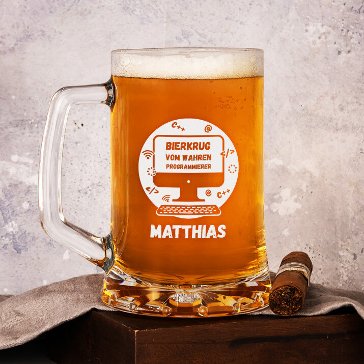 Vom echten Programmierer - Bierkrug