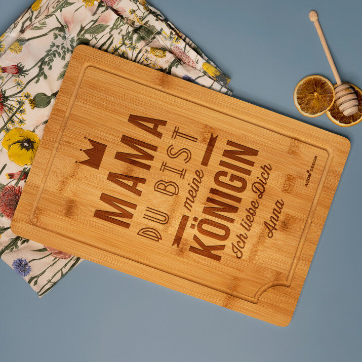 Mama - Schneidebrett mit Gravur