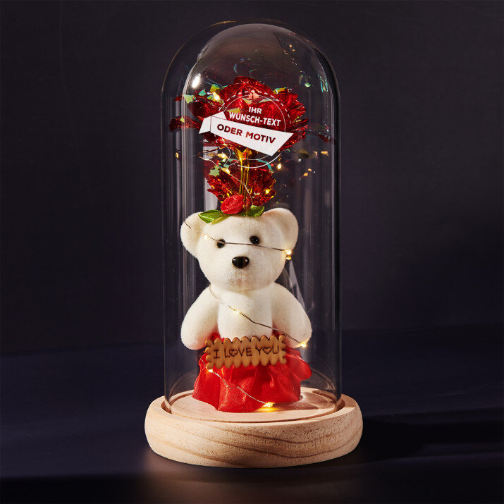 Eigenes projekt - Ewige Rose mit Teddybär