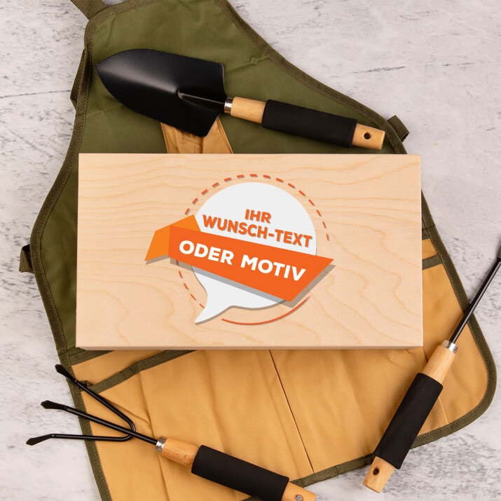 Eigenes projekt - Gartengeräte in Schürze