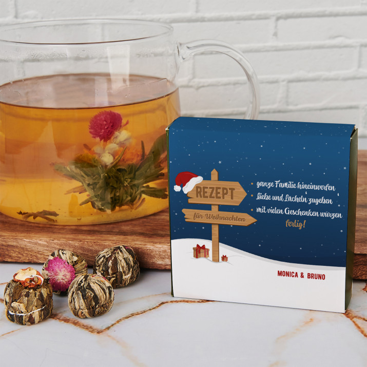 Rezept für Weihnachten - Blühender Tee Rezept für Weihnachten - Blühender Tee
