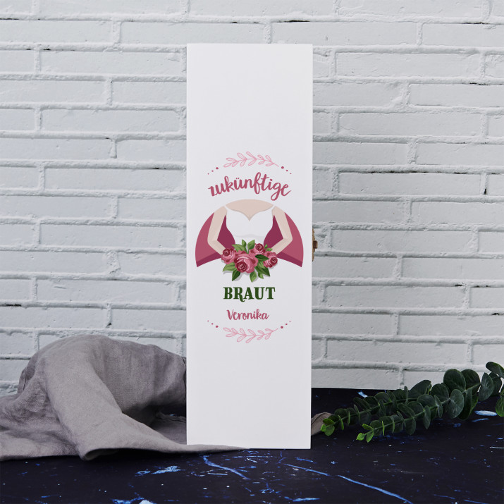 Zukünftige Braut - Weinkiste