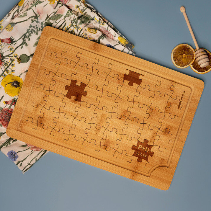 Puzzle - Schneidebrett mit Gravur Puzzle - Schneidebrett mit Gravur