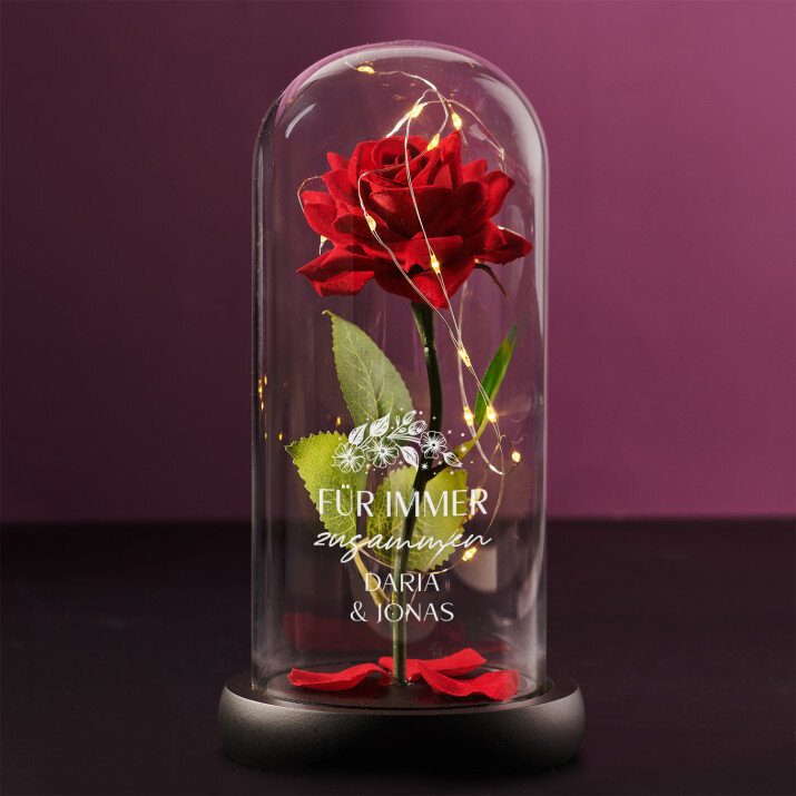 Für immer zusammen - Ewige Rose Im Glas