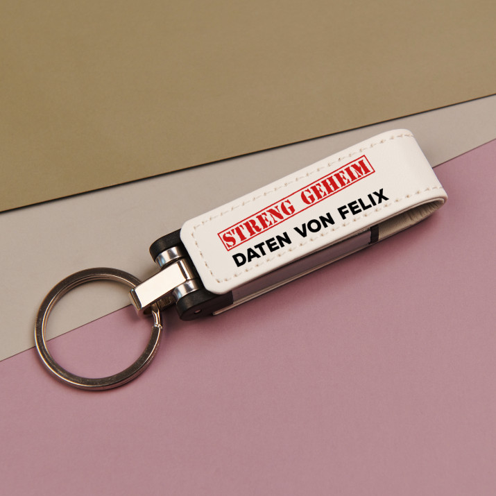 Streng geheim - USB-Stick im Lederetui