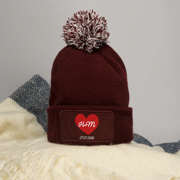 Herz + Datum - Wintermütze Herz + Datum - Wintermütze