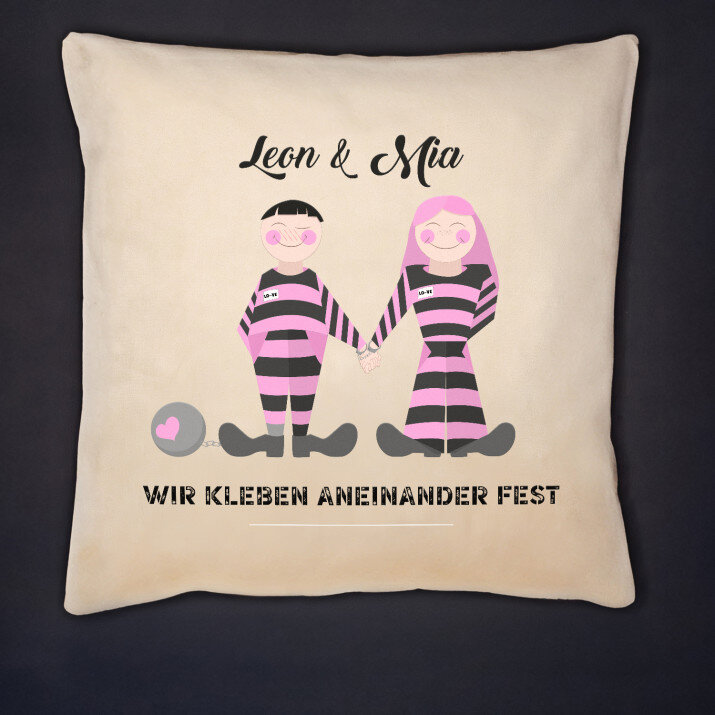 wir kleben aneinander - Kissen wir kleben aneinander - Kissen