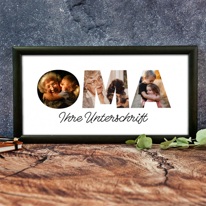 OMA - Kunstdruck mit Rahmen