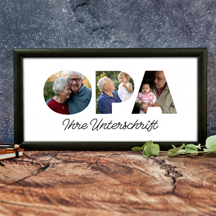 OPA - Kunstdruck mit Rahmen