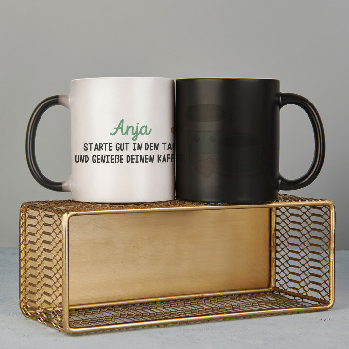 genieße deinen Kaffee - Zaubertasse genieße deinen Kaffee - Zaubertasse