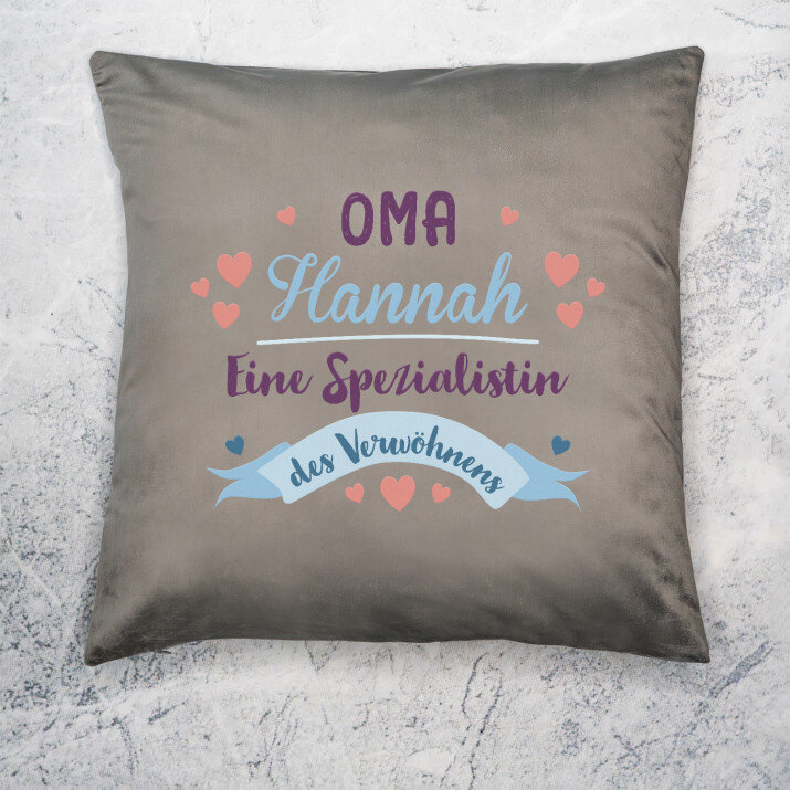 Spezialistin des Verwöhnens - Schmuckkissem
