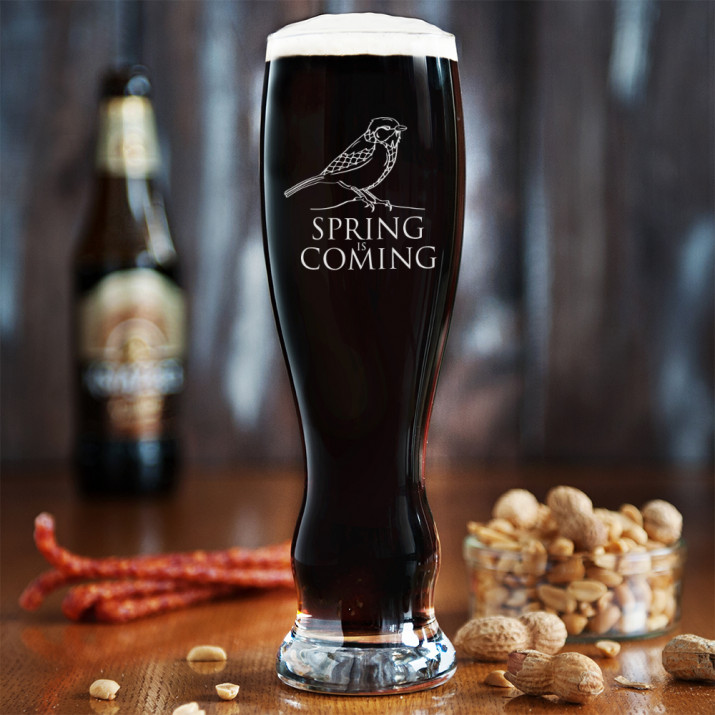 Spring is Coming - Bierglas mit Gravur Spring is Coming - Bierglas mit Gravur